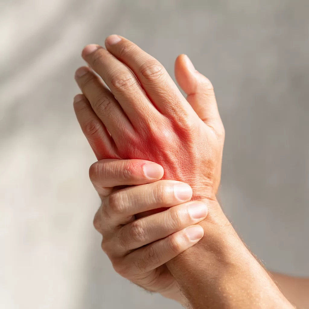 Articulações inchadas e doloridas